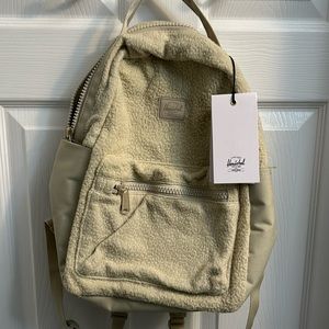 Hershel supply nova s backpack in a cream sherpa NBW NWT